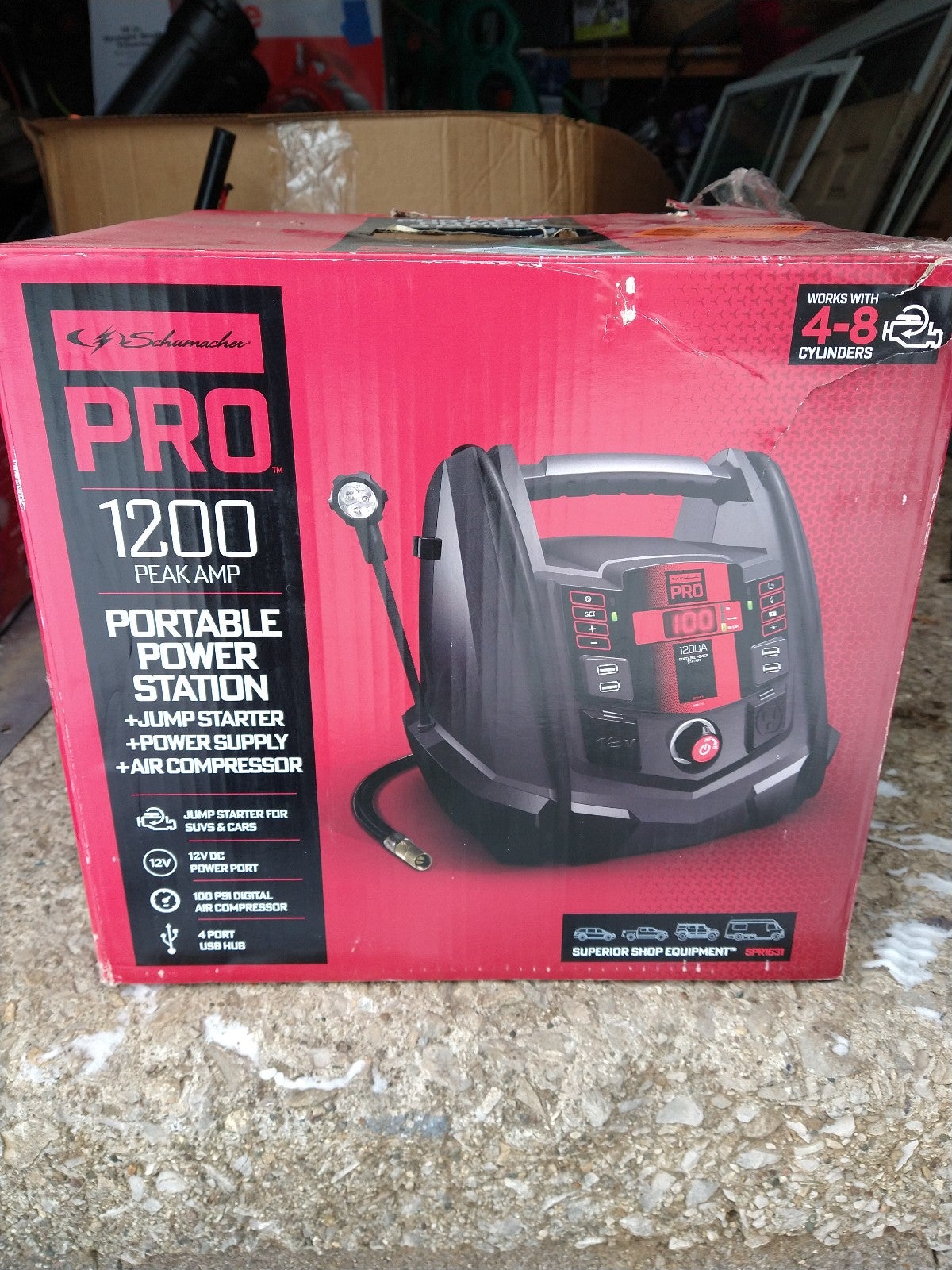 Schumacher 1200 peak jump starter power station