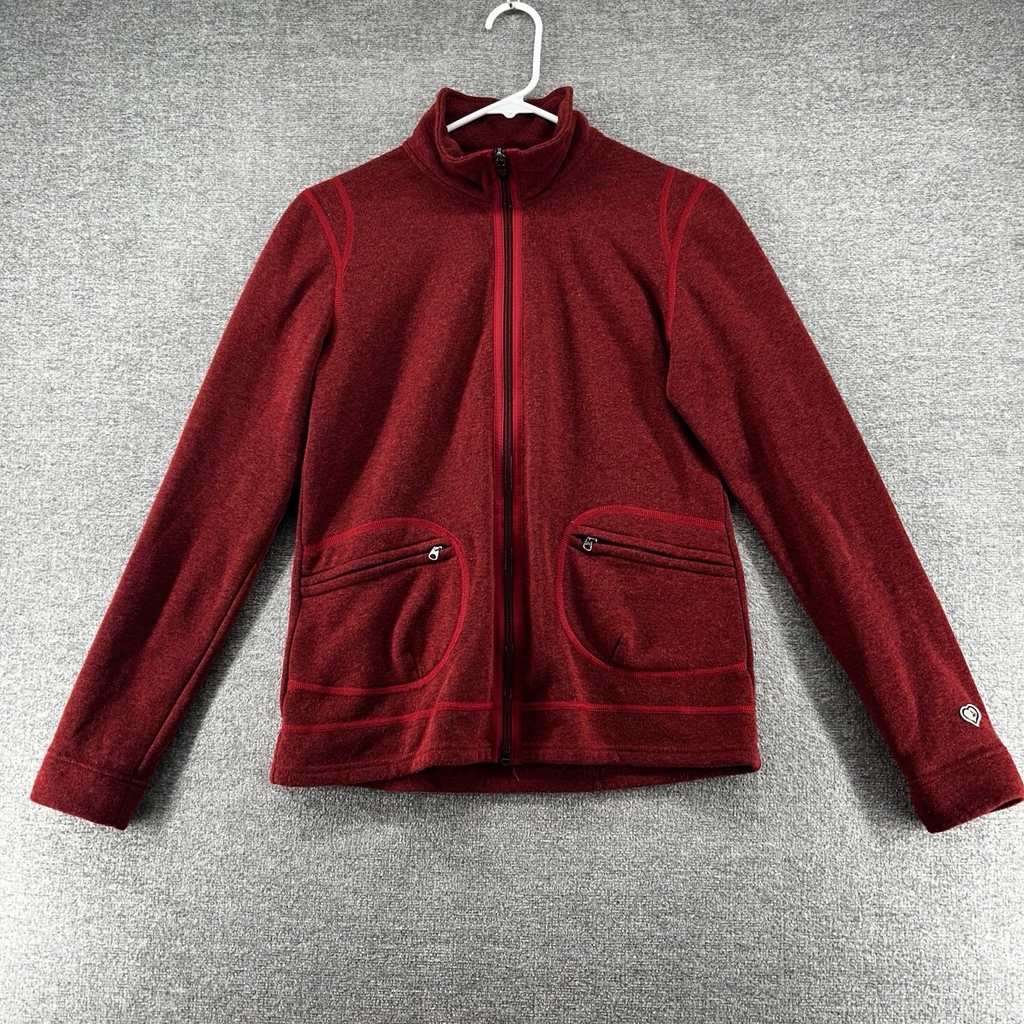 Kuhl Kasmira Full Zip Fleece Jacket Women Size Small Red Outdoor