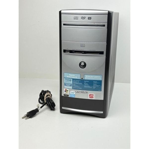 Vtg 2005 Emachines T5048 PC Computer Windows XP Pentium4 160GB HDD 512MB RAM Y2K