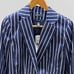 New Lauren Ralph Lauren 90s Nautical Navy Striped Tailored Blazer Preppy Size 8