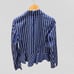 New Lauren Ralph Lauren 90s Nautical Navy Striped Tailored Blazer Preppy Size 8