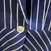 New Lauren Ralph Lauren 90s Nautical Navy Striped Tailored Blazer Preppy Size 8