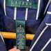 New Lauren Ralph Lauren 90s Nautical Navy Striped Tailored Blazer Preppy Size 8