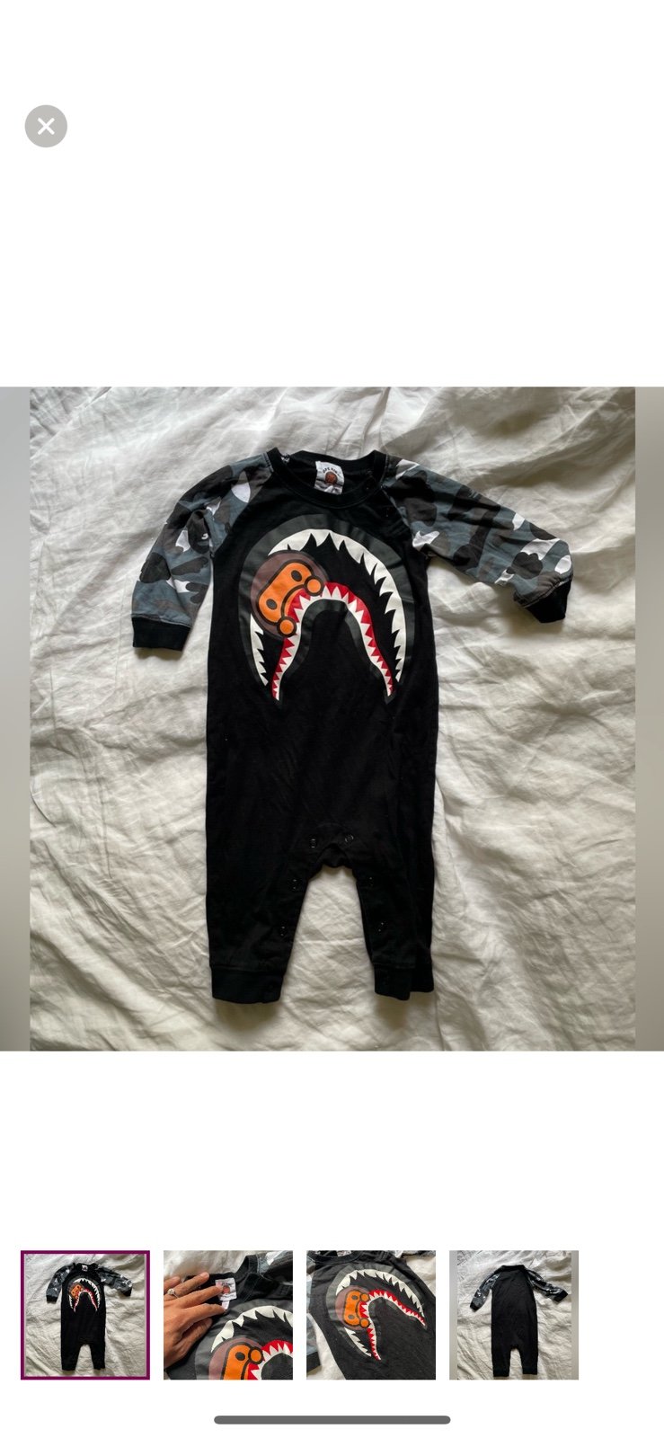 Bape Kids Baby Milo onesie
