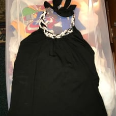 WHBM WM XS BEAD-CHAIN NECKL HALTER TOP
