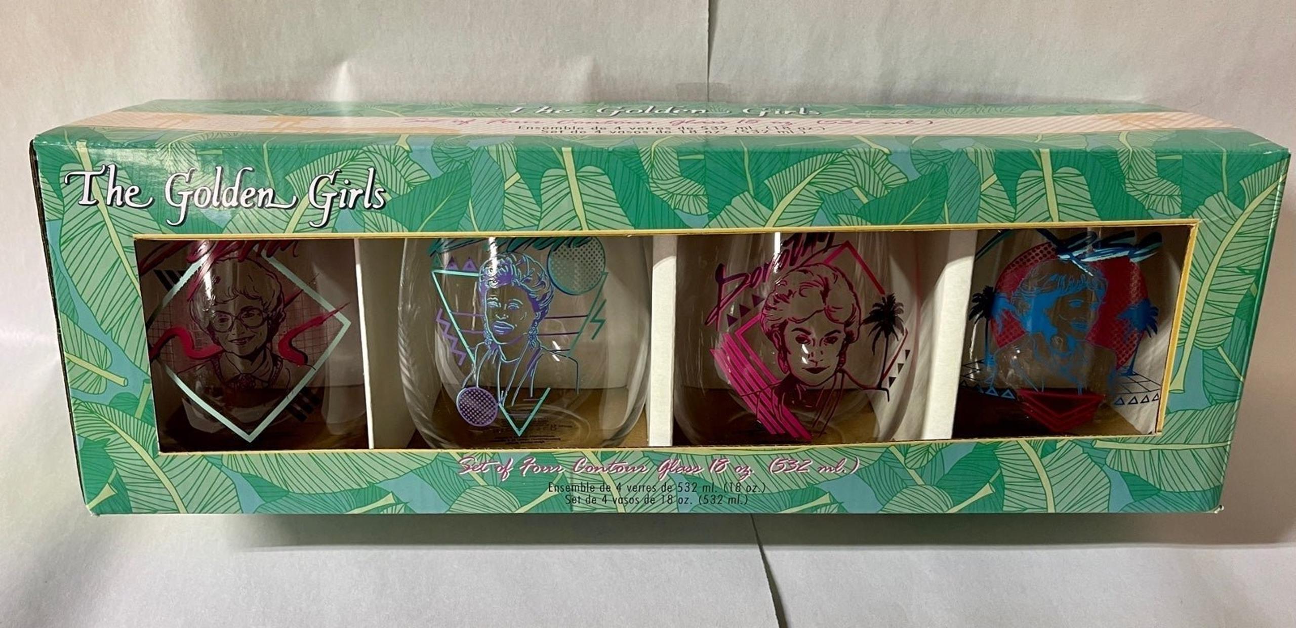 The Golden Girls 18oz Stemless Wine Glasses 4Pack