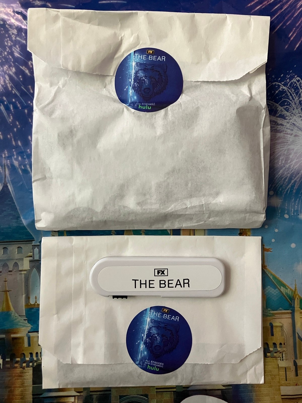 D23 Expo 2024 FX THE BEAR Bandana Bottle Opener Toothpick Holder Bundle NEW