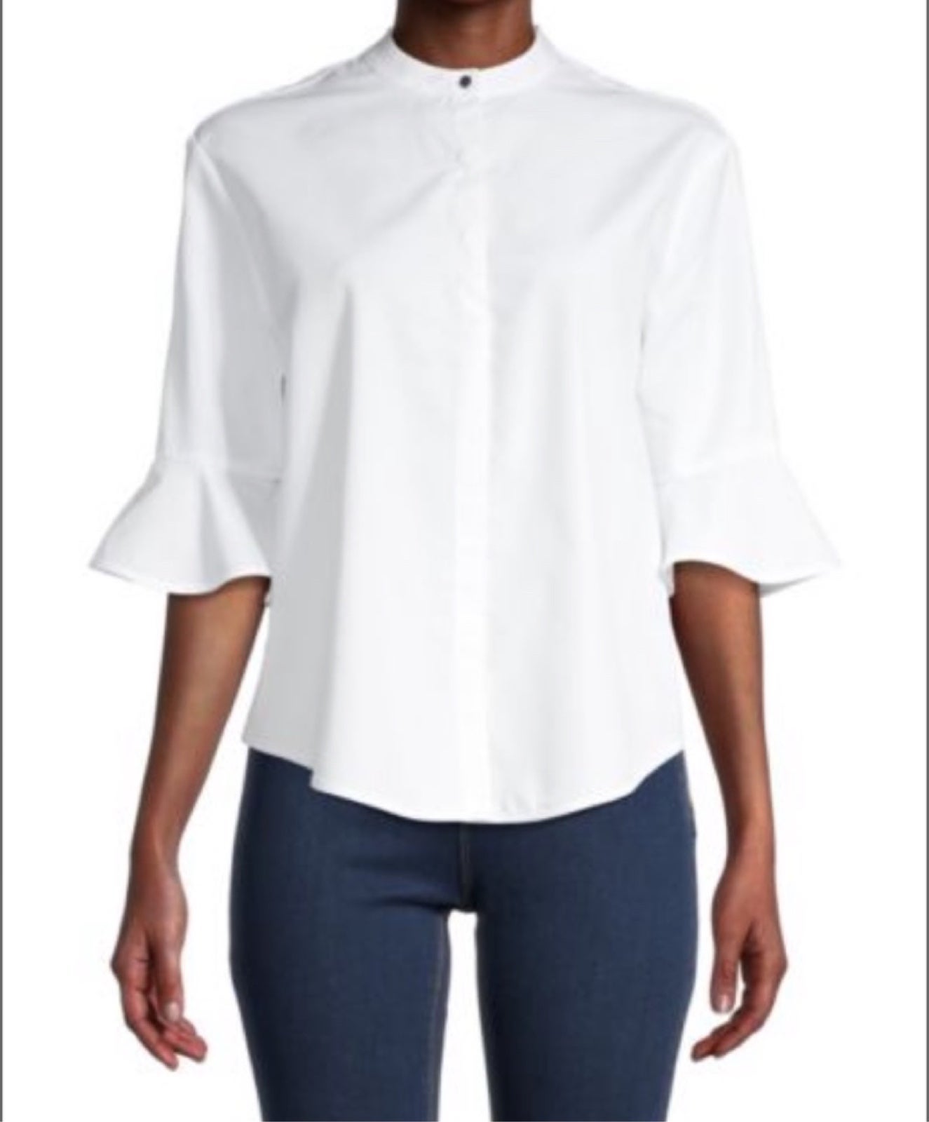 Maje White Button Down Shirt