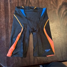 Speedo competitive swimwear M black/orange/blue