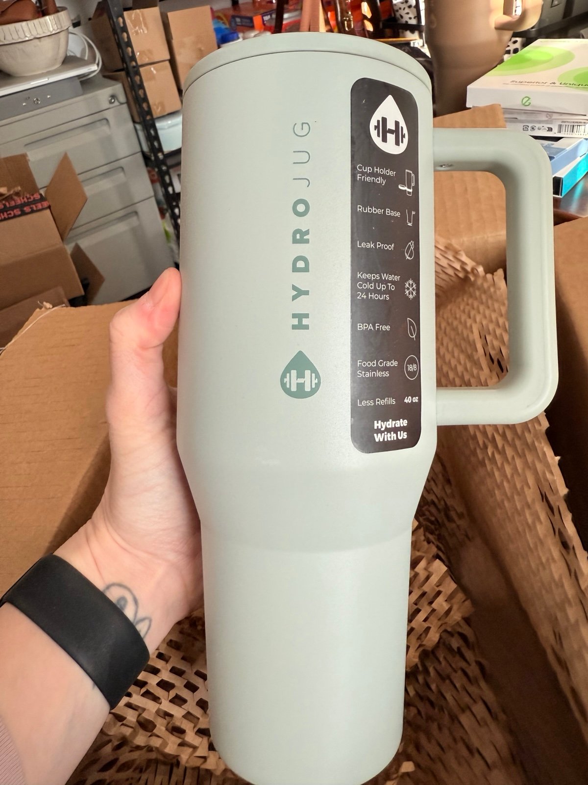 Hydrojug 40oz traveler-cloud