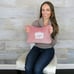 Travel Blanket and Pillow Premium Soft 2 in 1 Airplane Blanket Pink
