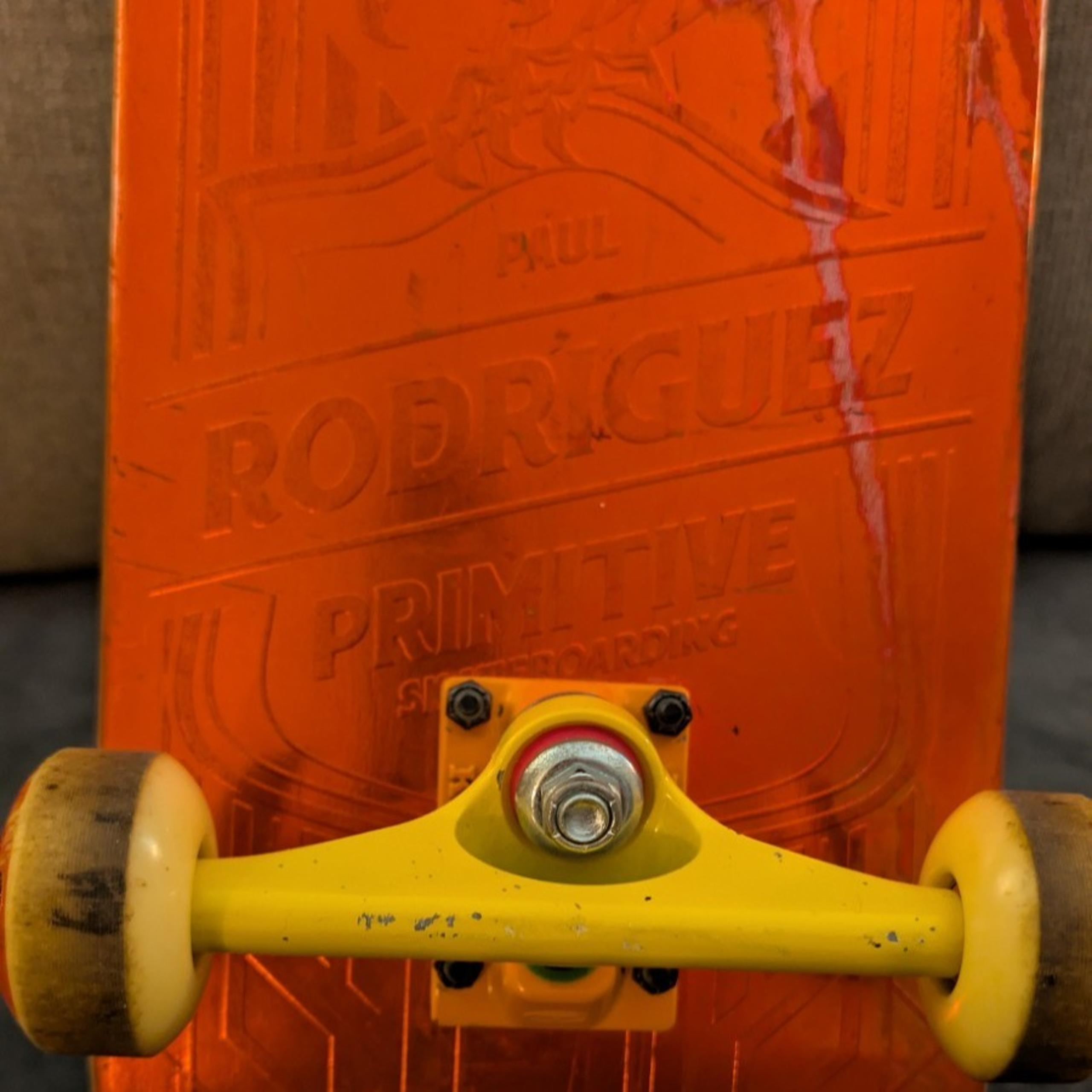 Paul RODRIGUEZ Red Foil Eagle Primitive Complete Skateboard! Krux, Plan B, GRND