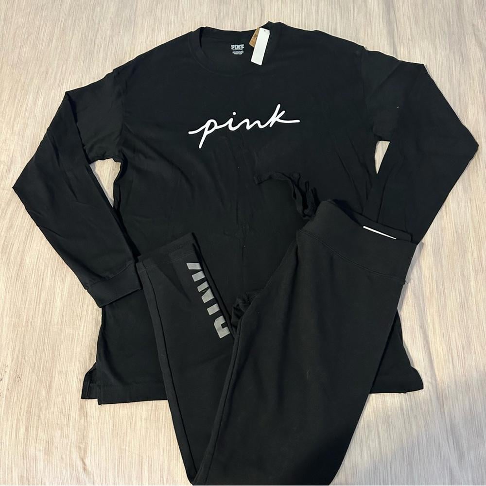 PINK Victorias Secret long sleeve shirt and leggings set