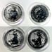 Lot of (2) - 2022 UK Silver Britannia .999 1 oz Fine Silver Coins