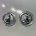 Lot of (2) - 2022 UK Silver Britannia .999 1 oz Fine Silver Coins