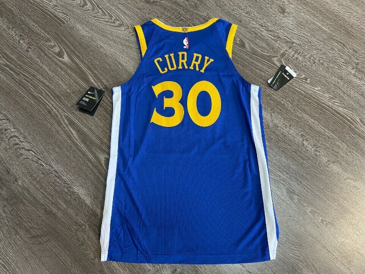 Nike NBA Stephen Curry Warriors Authentic VaporKnit Jersey AV2643-496 Size 40 S