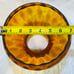 Vintage Amber Coin Optic Glass Hurricane Kerosene Oil Student Lamp Shade 7”