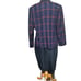 Vintage John Meyer of Norwich Wool Blend Navy Skirt Plaid Blazer - Women 16