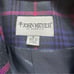Vintage John Meyer of Norwich Wool Blend Navy Skirt Plaid Blazer - Women 16