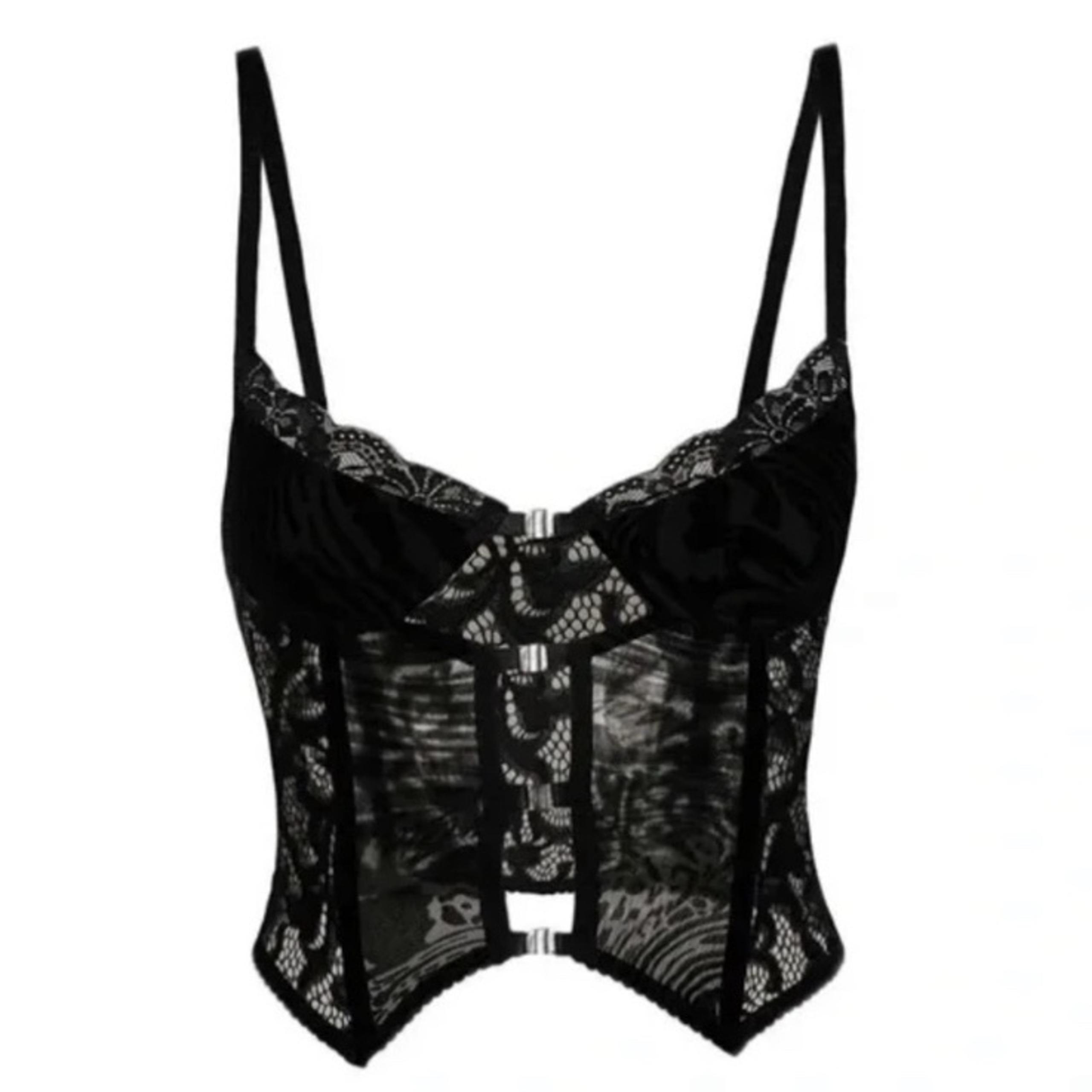 I.AM.GIA Lace Corset Clasp Top, Size XS