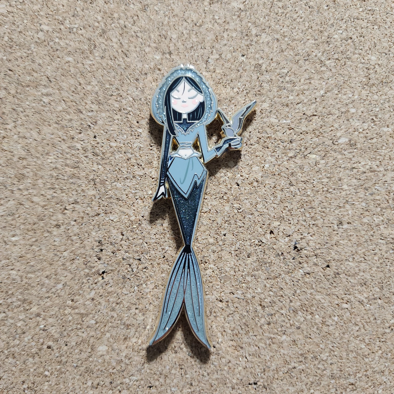 Halfashy Mulan Mermaid Pin