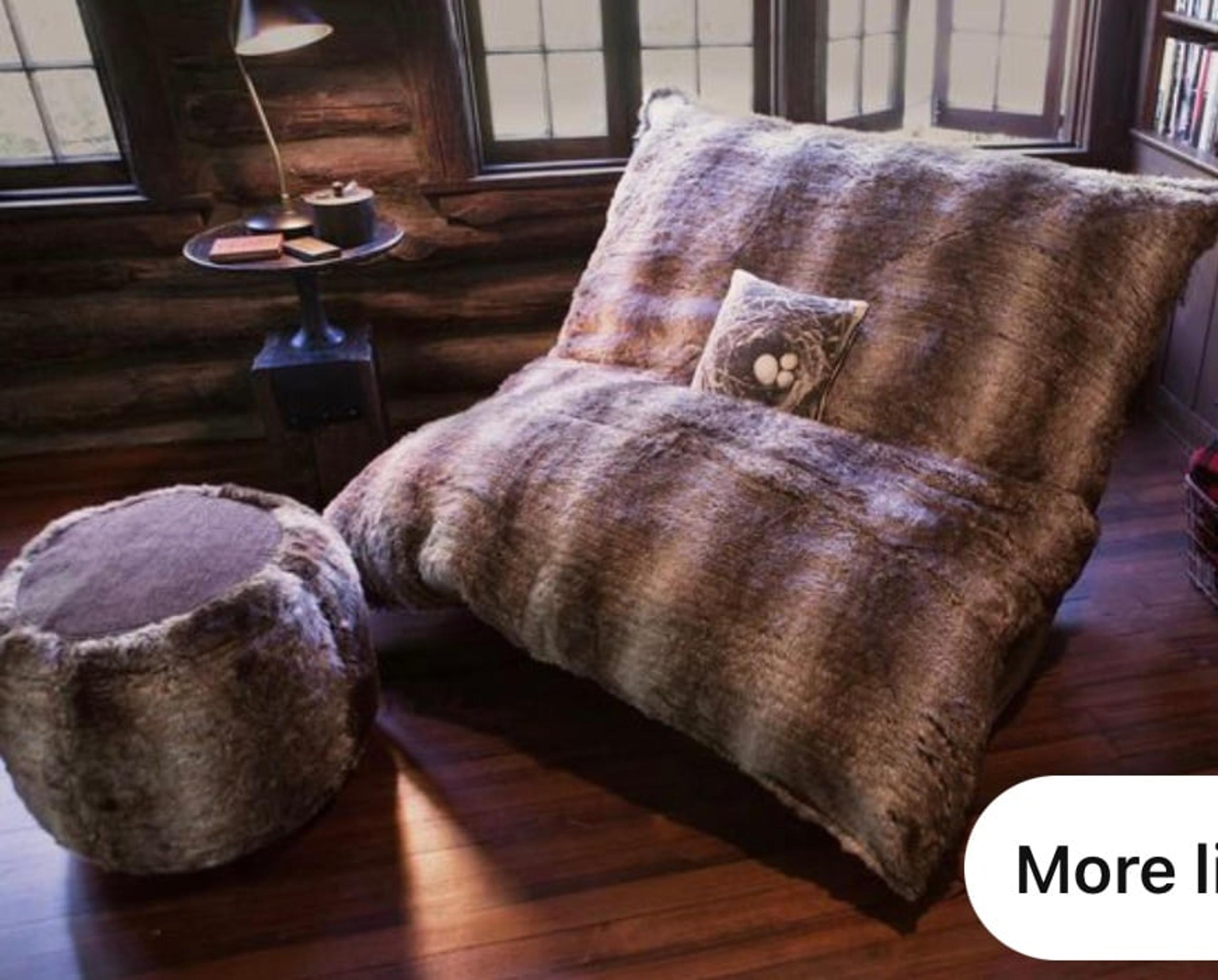 Pillowsac insert + wolf Phur cover