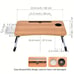 Portable Laptop Bed Desk Tray Stand with Cup Holder & Drawer | Foldable Lap Desk