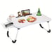 Portable Laptop Bed Desk Tray Stand with Cup Holder & Drawer | Foldable Lap Desk
