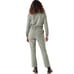 Faherty Womens Overland Twill Jumpsuit Small Olive Green Utility Flight FLAWED