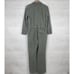 Faherty Womens Overland Twill Jumpsuit Small Olive Green Utility Flight FLAWED