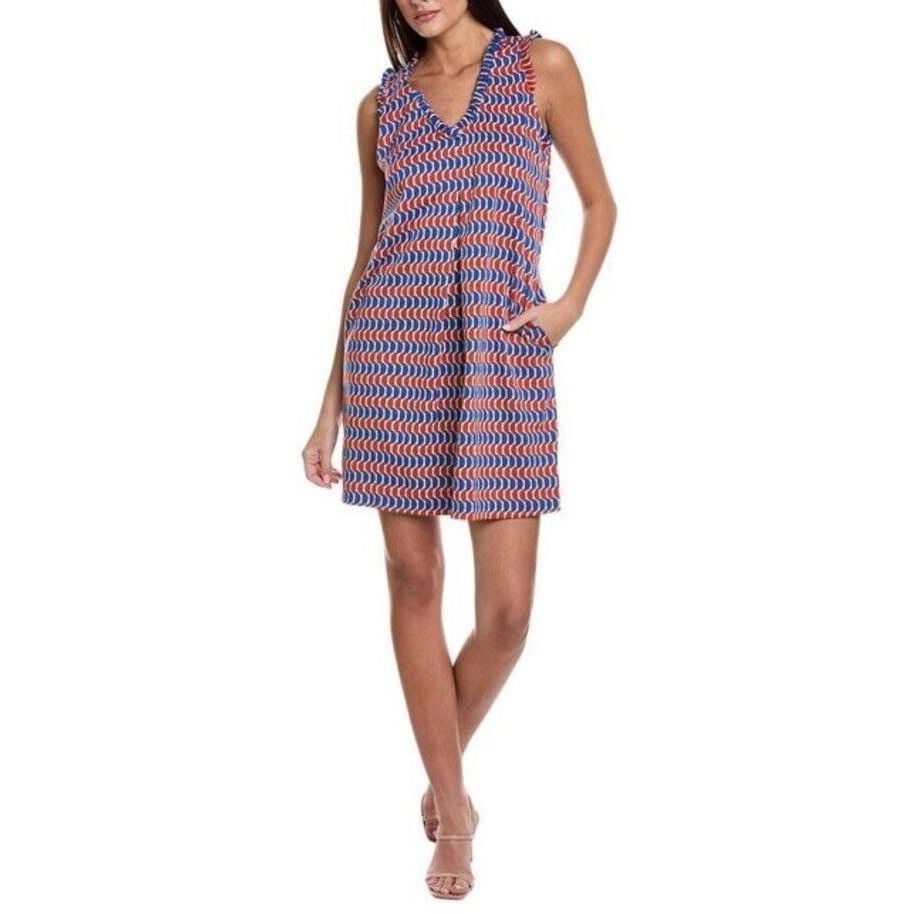 TYLER BOE JULLIAN JACQUARD DRESS HALF CIRCLE SIZE L