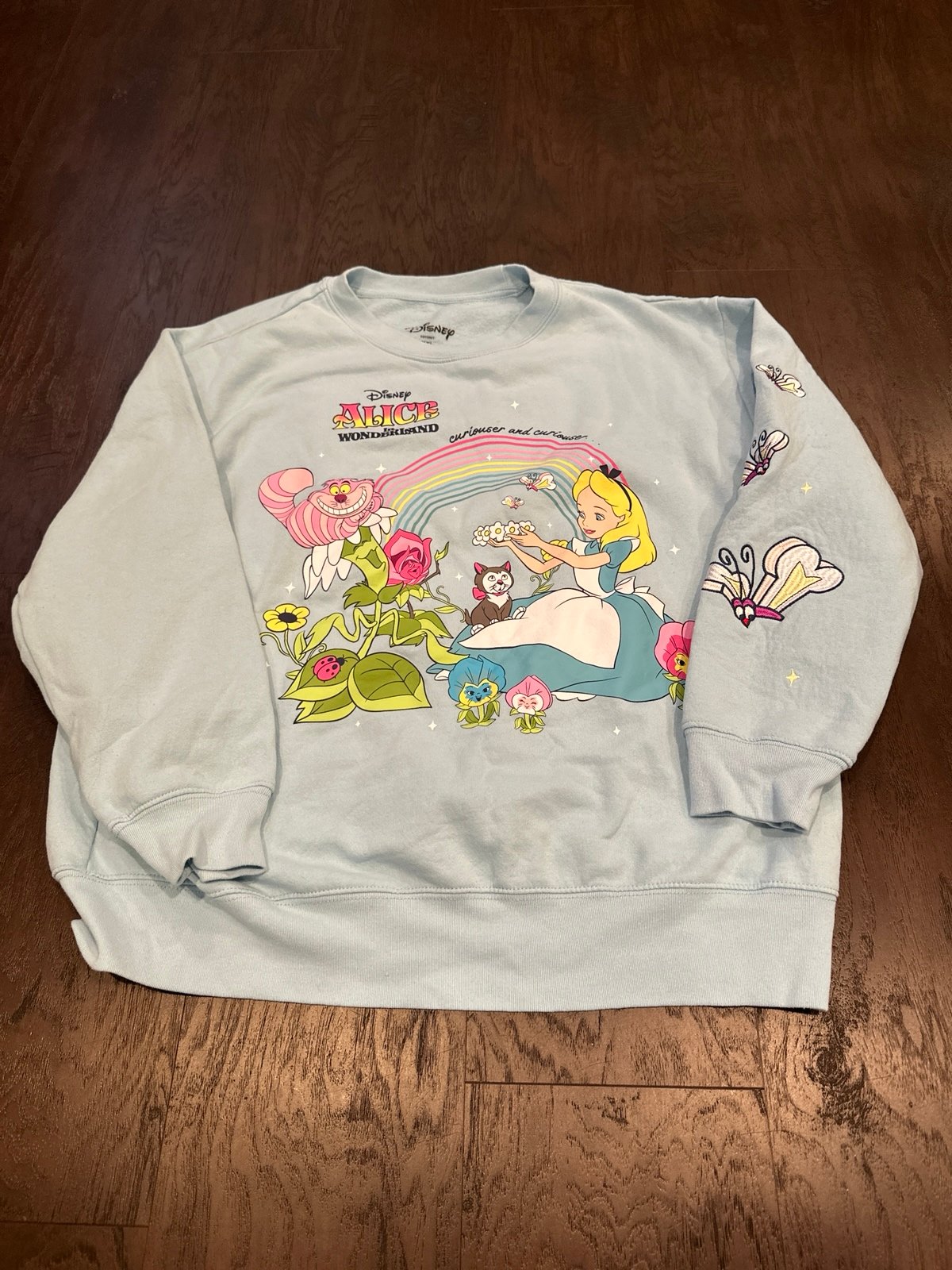 Disney ALICE IN WONDERLAND Embroidered Sweatshirt xxl