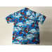Men's Aloha Republic Multi Tropical Sea SS Button-Down Shirt S Made in Hawaii
