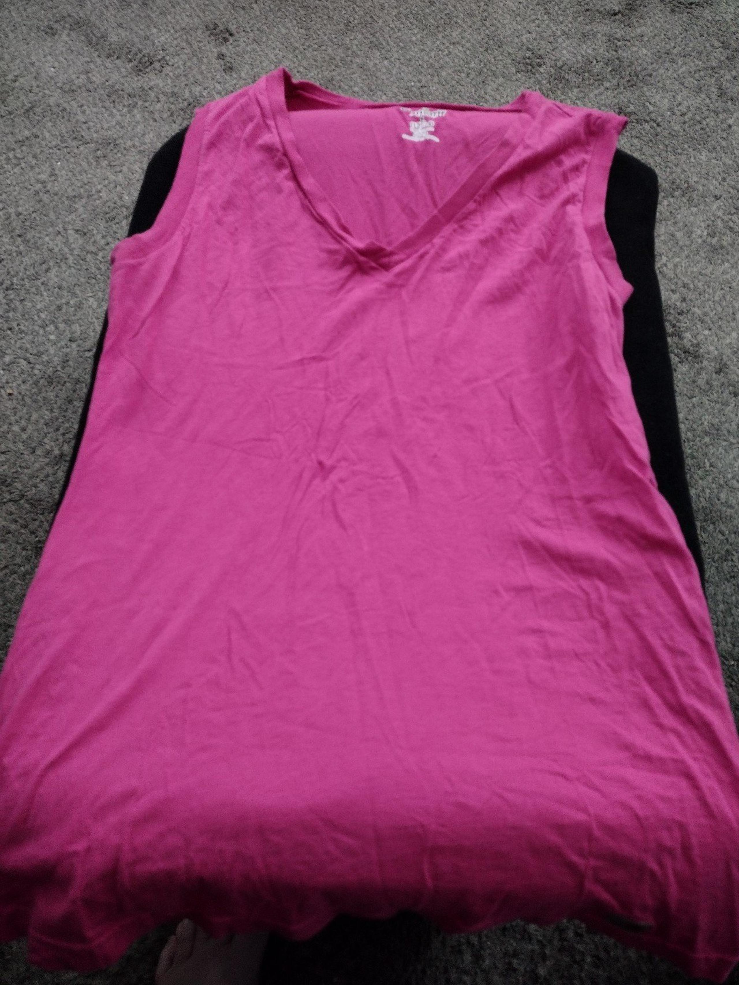 Women's Pink Carhartt Sleeveless V-neck Tank Top SZ Lg