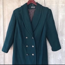 Vintage Green Wool Coat