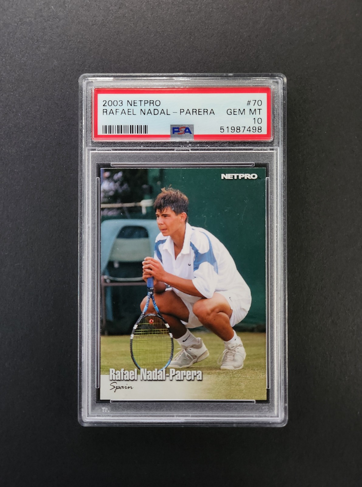 RAFAEL NADAL RC 2003 Netpro #70 PSA 10 GEM MINT Rookie card