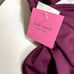 Kate Spade belted plunging halter one piece swimsuit NWT medium cabernet purple