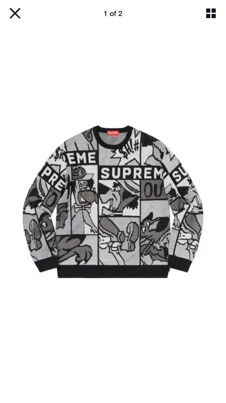 Supreme Cartoon Sweater (Small)