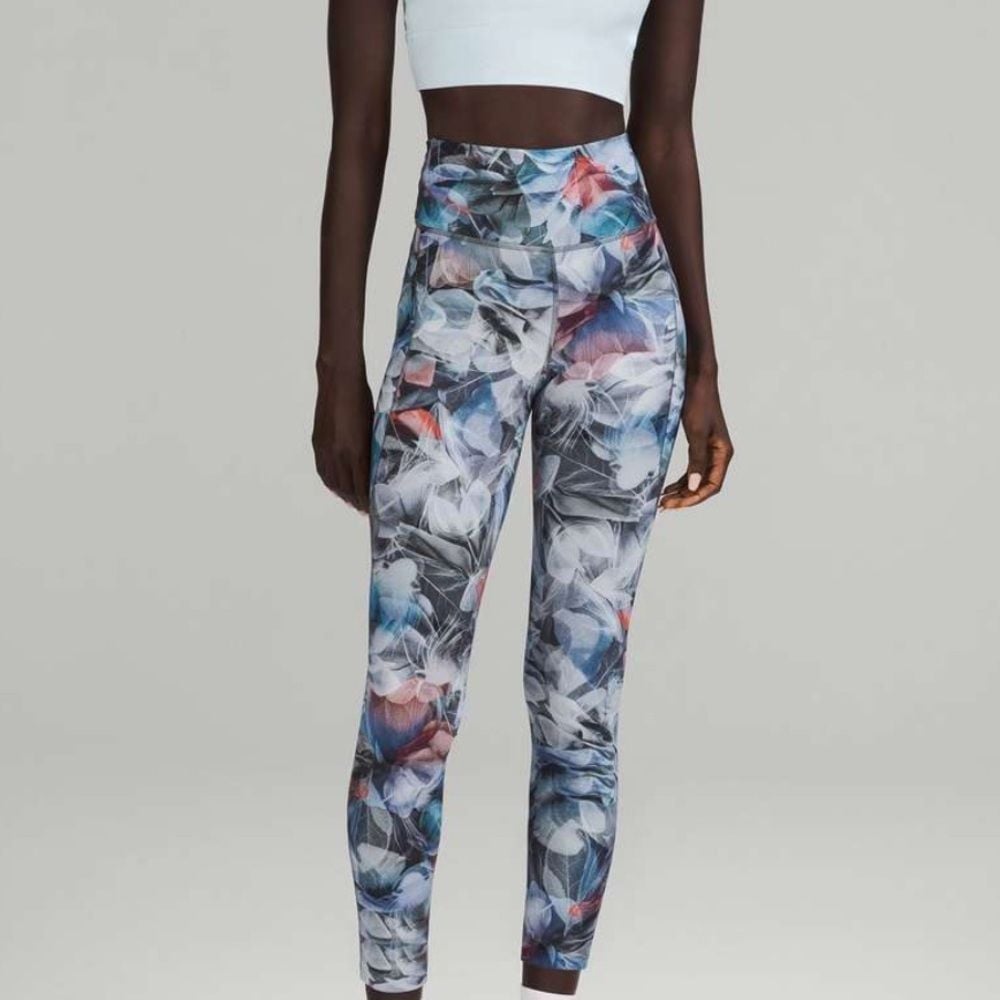 NWT 128 Lululemon Fast & Free HR Tight 25 Luminescent Floral Multi