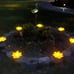 Solar Light Outdoor(2Pack), Art Crackle Globe Glass Lotus Decoration, Solar