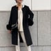 Nolley's Sophi Angora Fox Fur Coat, Size 38 (M)