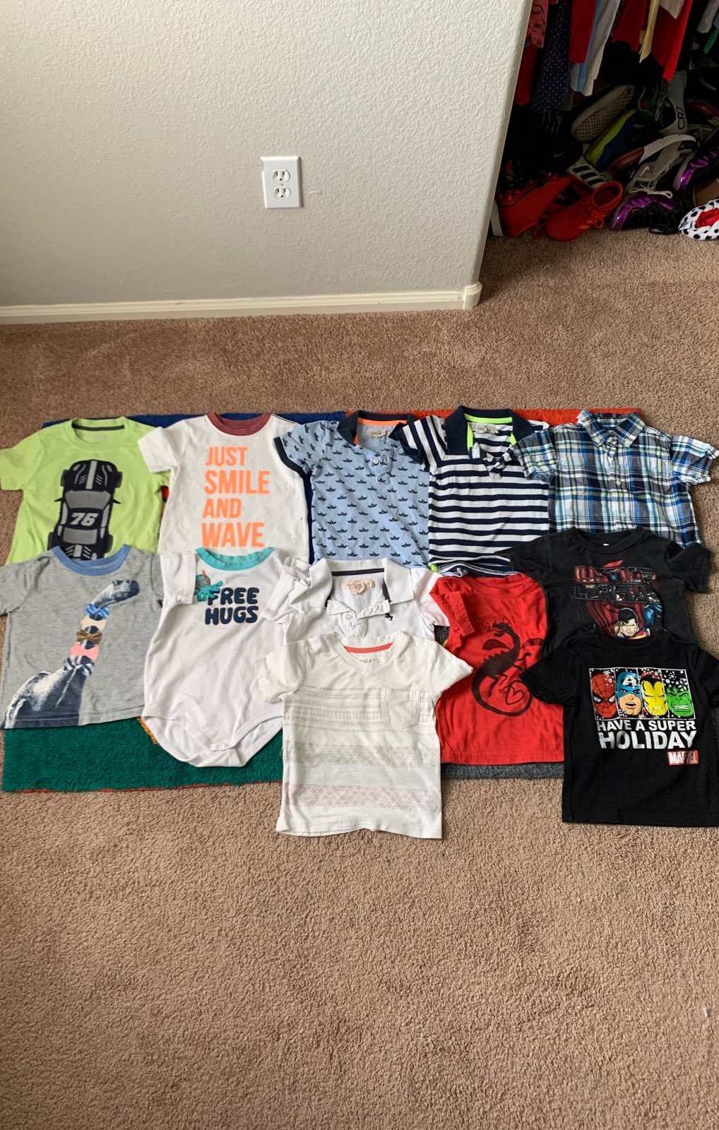 Toddler Boy summer shirts 12-18 months