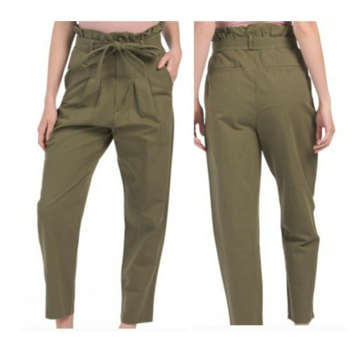 NWT 7 For All Mankind Paperbag Pants L