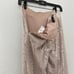 New Zara Cropped Sequin High Waist Pants Pale Pink Small 7901/470