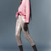 New Zara Cropped Sequin High Waist Pants Pale Pink Small 7901/470