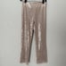 New Zara Cropped Sequin High Waist Pants Pale Pink Small 7901/470