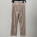 New Zara Cropped Sequin High Waist Pants Pale Pink Small 7901/470