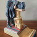 Lauren Marems Photography Sculpture Figurine Chalkware Card Holder 1987 Vintage