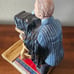 Lauren Marems Photography Sculpture Figurine Chalkware Card Holder 1987 Vintage