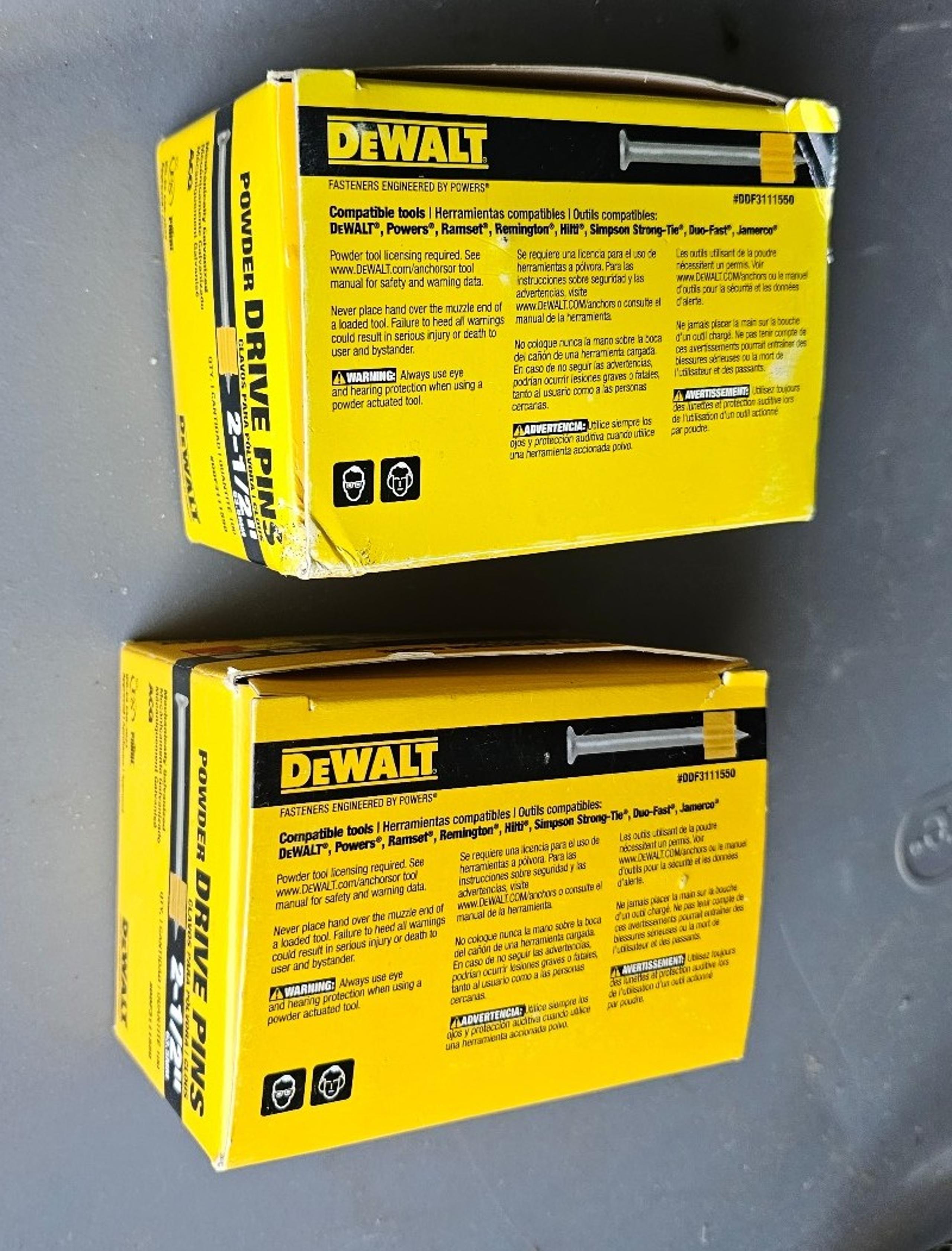 DEWALT 200 Total-2 Packs 2-1/2-in Galvanized Non-washered Drive Pin ACQ